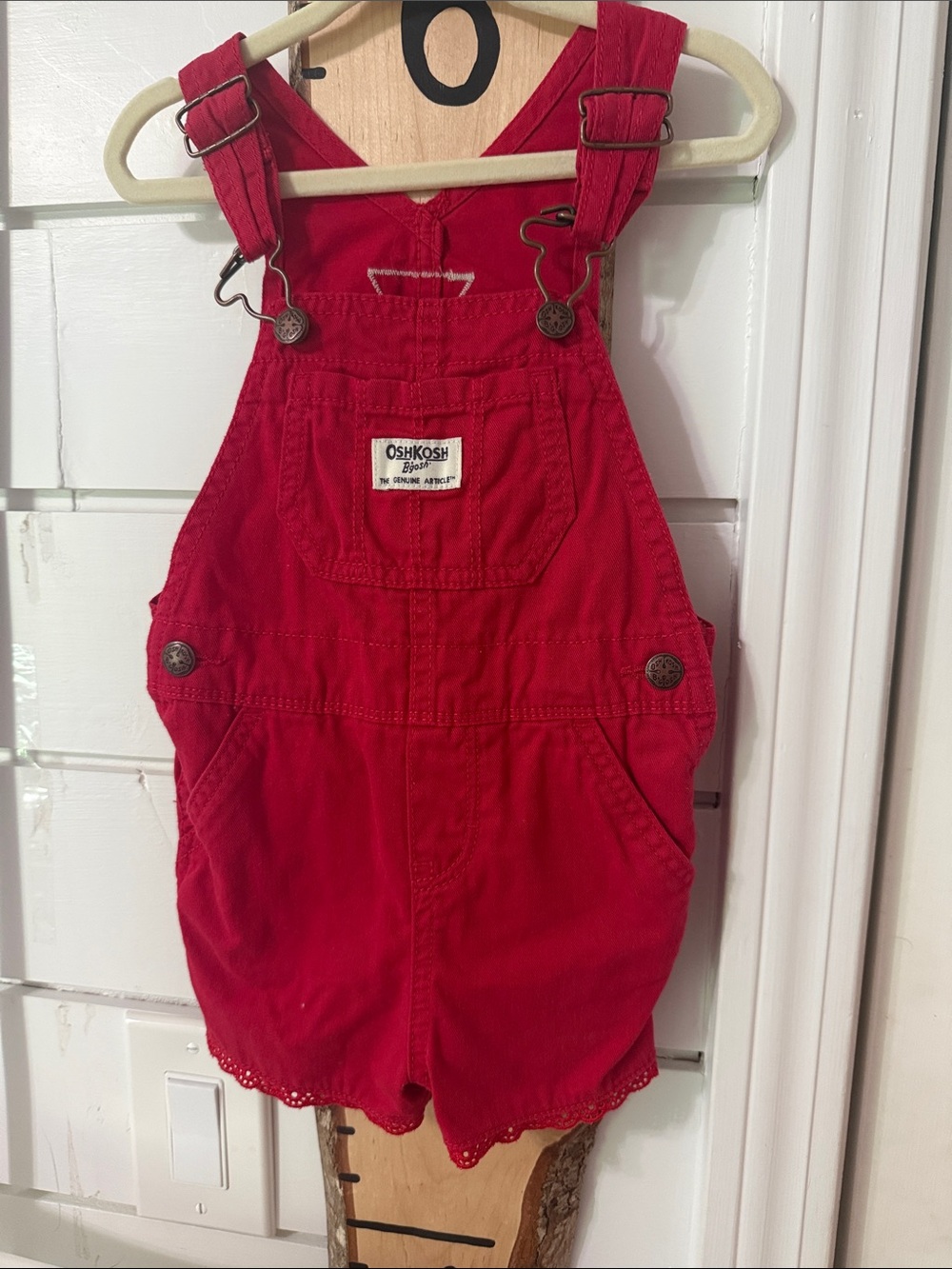 OshKosh B'gosh Bright Red Toddler Shortalls